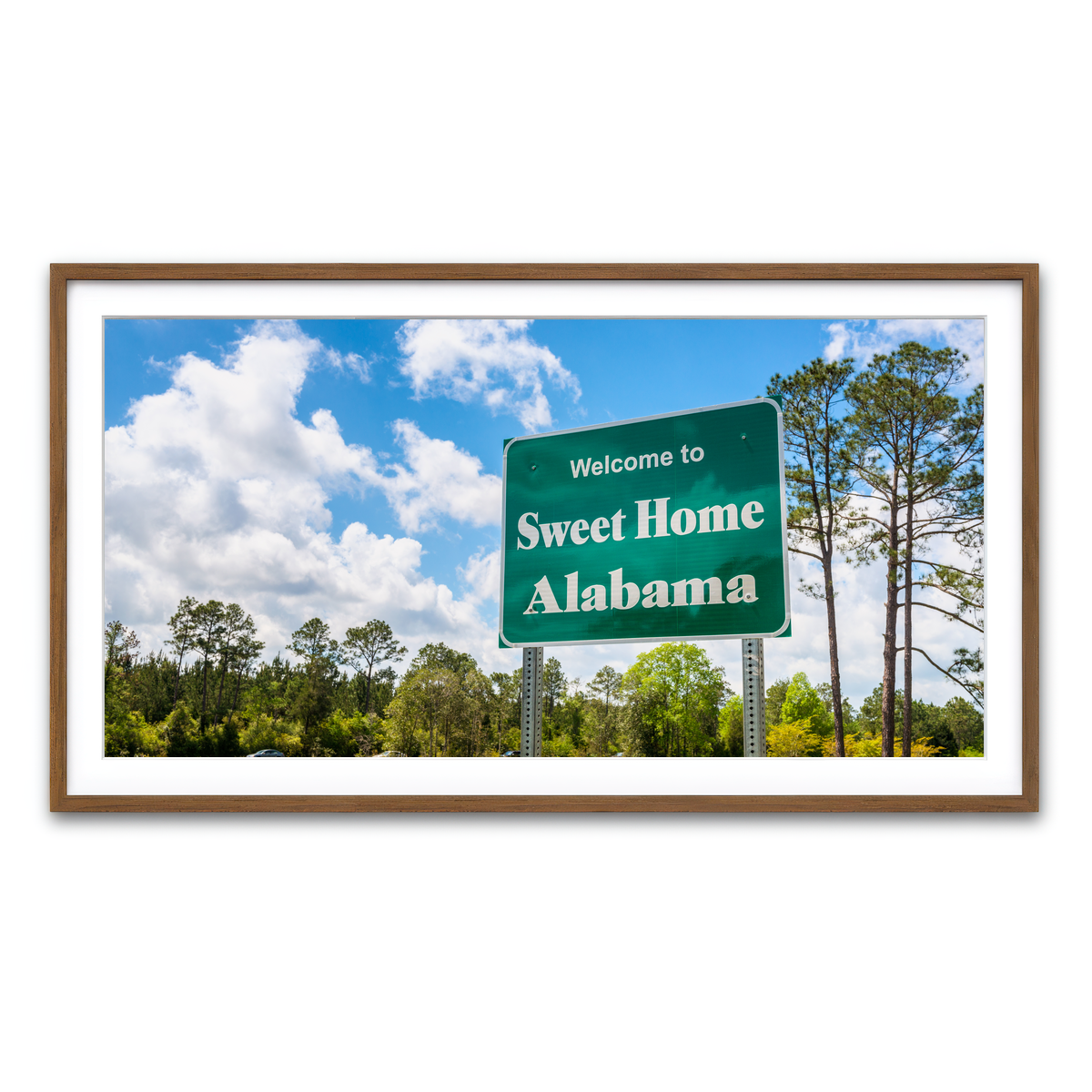 Framed Print 2x1 Walnut