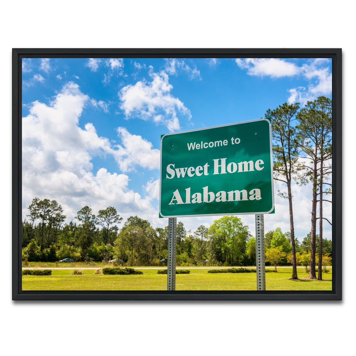 AUTO-MOCKUP WHITE | Sweet Home Alabama | 1 Piece | Black Framed Canvas | group=4x3