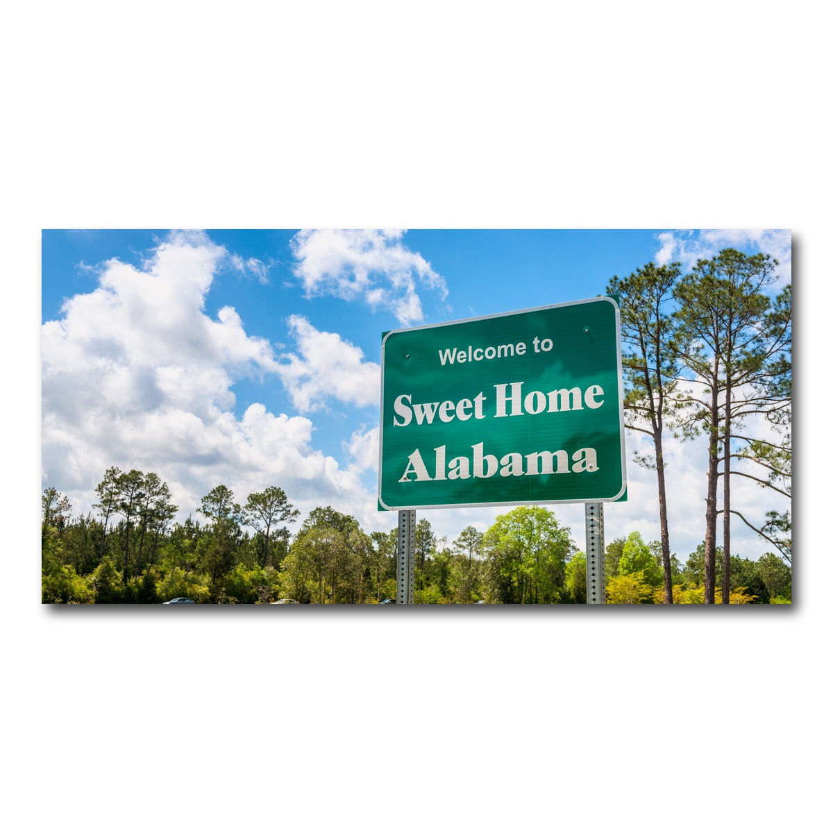 AUTO-MOCKUP WHITE | Sweet Home Alabama | 1 Piece | Gallery Wrap Canvas | group=2x1