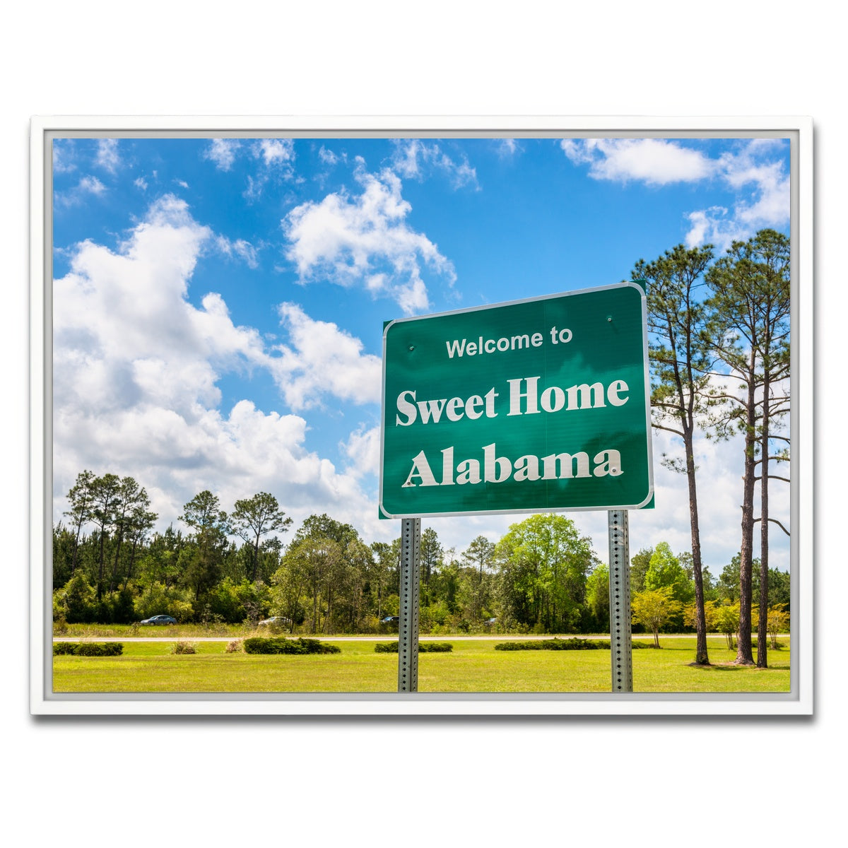 AUTO-MOCKUP WHITE | Sweet Home Alabama | 1 Piece | White Framed Canvas | group=4x3