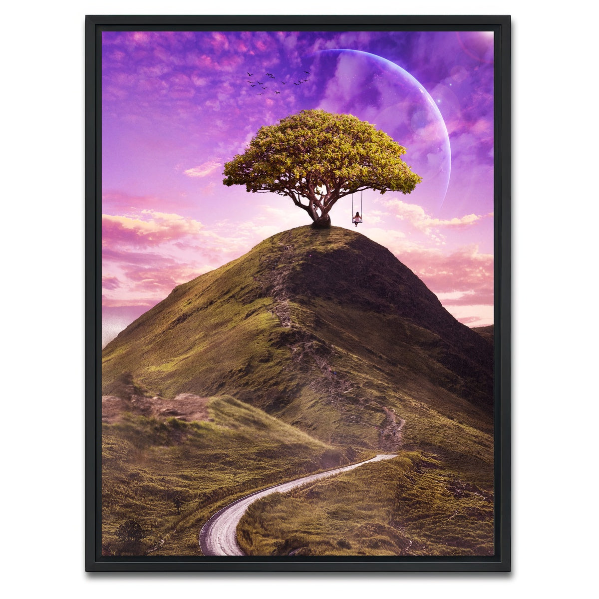 AUTO-MOCKUP WHITE | Swing | 1 Piece | Black Framed Canvas | group=3x4