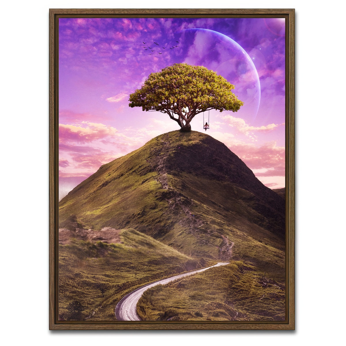 AUTO-MOCKUP WHITE | Swing | 1 Piece | Walnut Framed Canvas | group=3x4