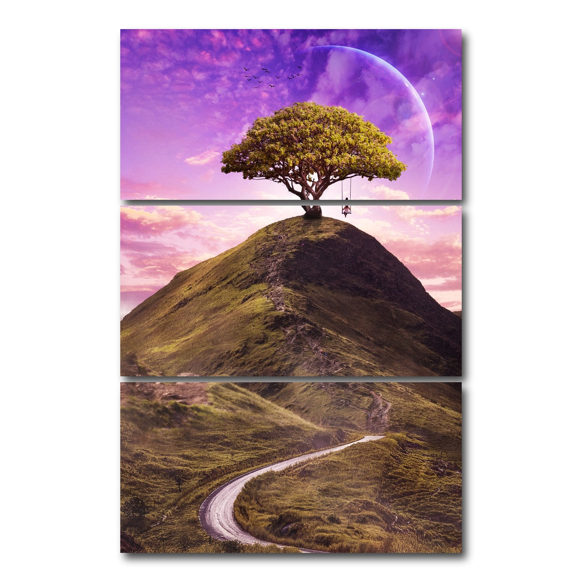 AUTO-MOCKUP WHITE | Swing | 3 Piece | Gallery Wrap Canvas | group=12x24_stacked