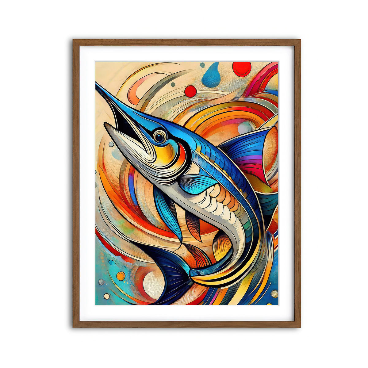 Framed Print 3x4 Walnut