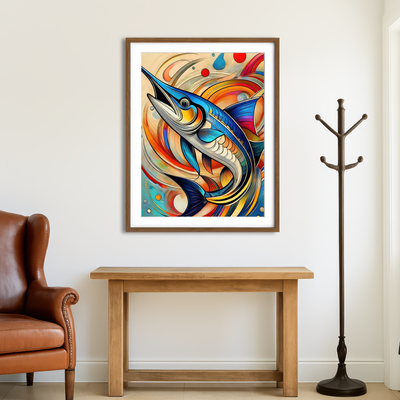 AUTO-MOCKUP ROOM | Swordfish Art Wall Art