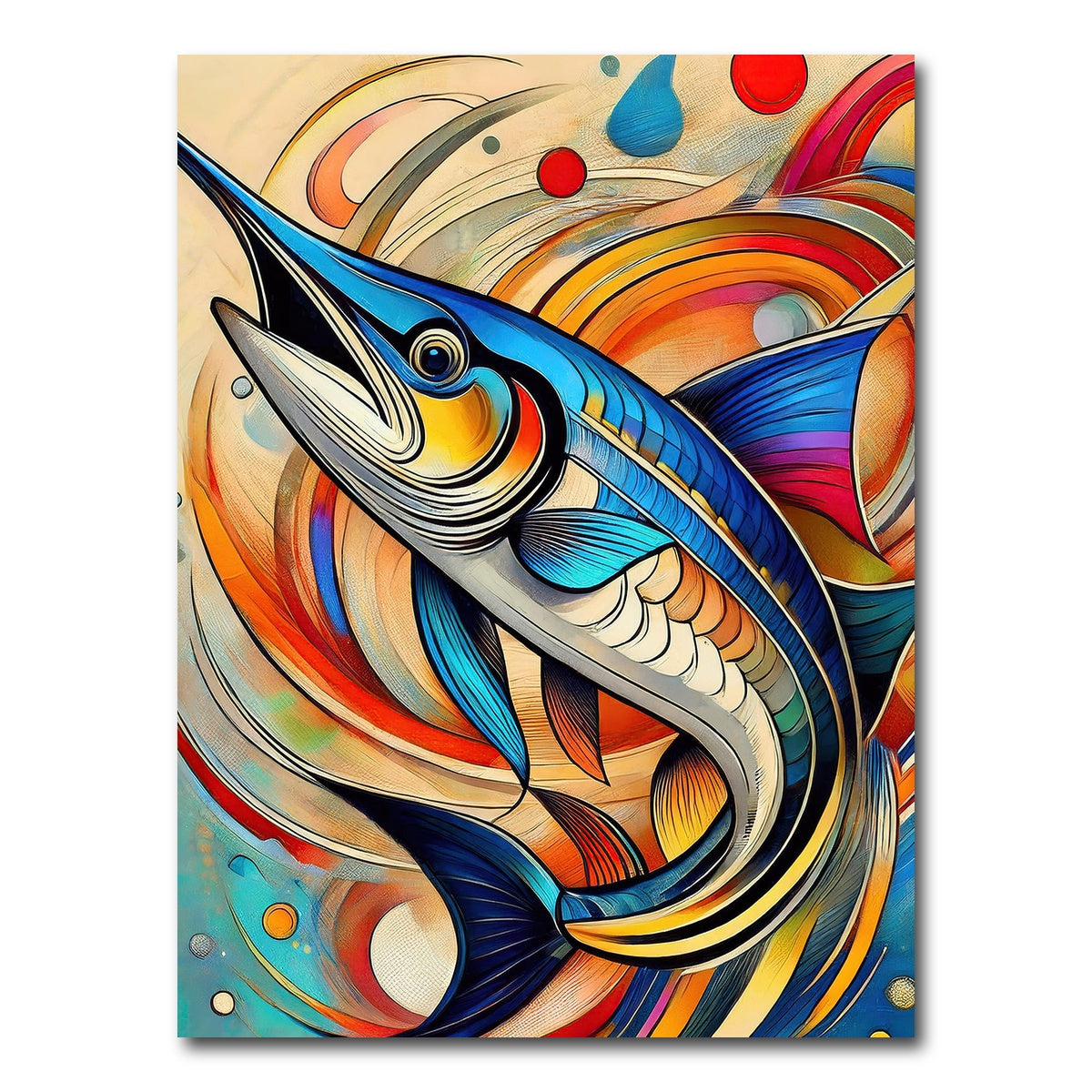 AUTO-MOCKUP WHITE | Swordfish Art | 1 Piece | Gallery Wrap Canvas | group=3x4