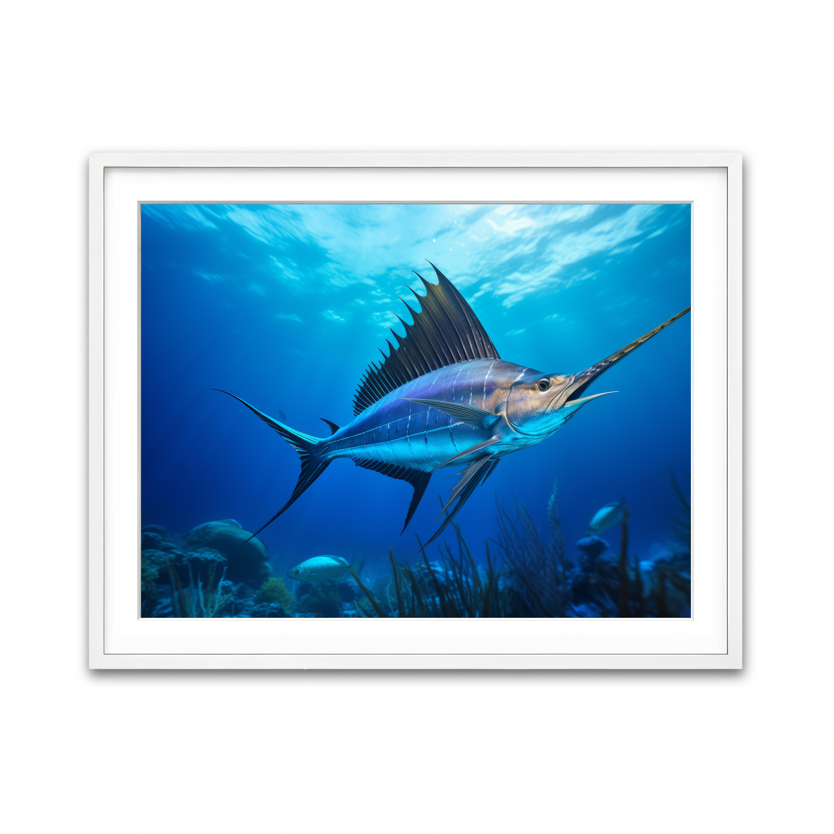 Framed Print 4x3 White
