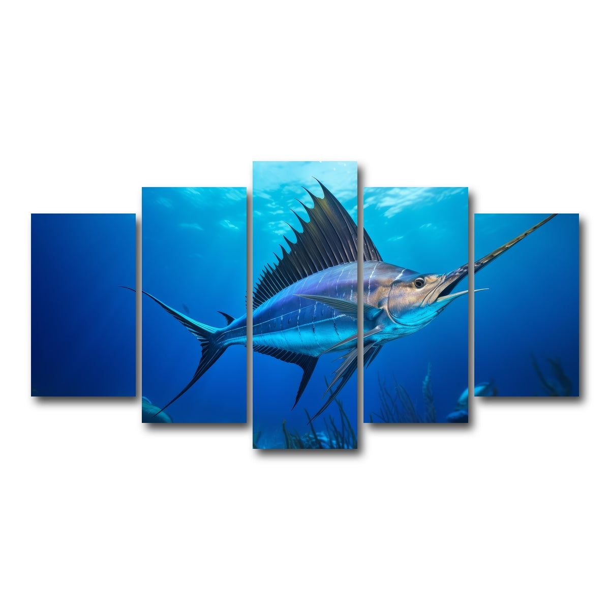 AUTO-MOCKUP WHITE | Swordfish | 5 Piece | Gallery Wrap Canvas | group=5_normal