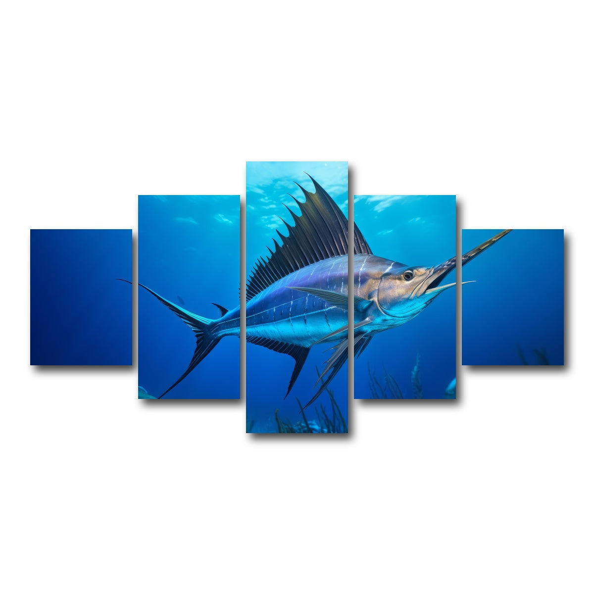 AUTO-MOCKUP WHITE | Swordfish | 5 Piece | Gallery Wrap Canvas | group=5_short