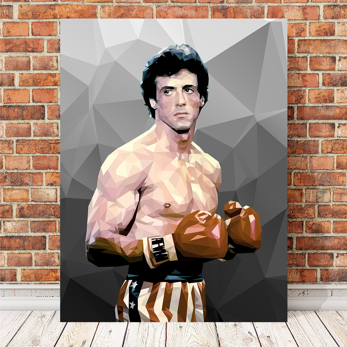 Rocky in Grey Wall Art