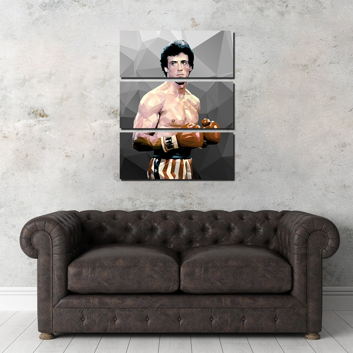 Rocky in Grey Wall Art