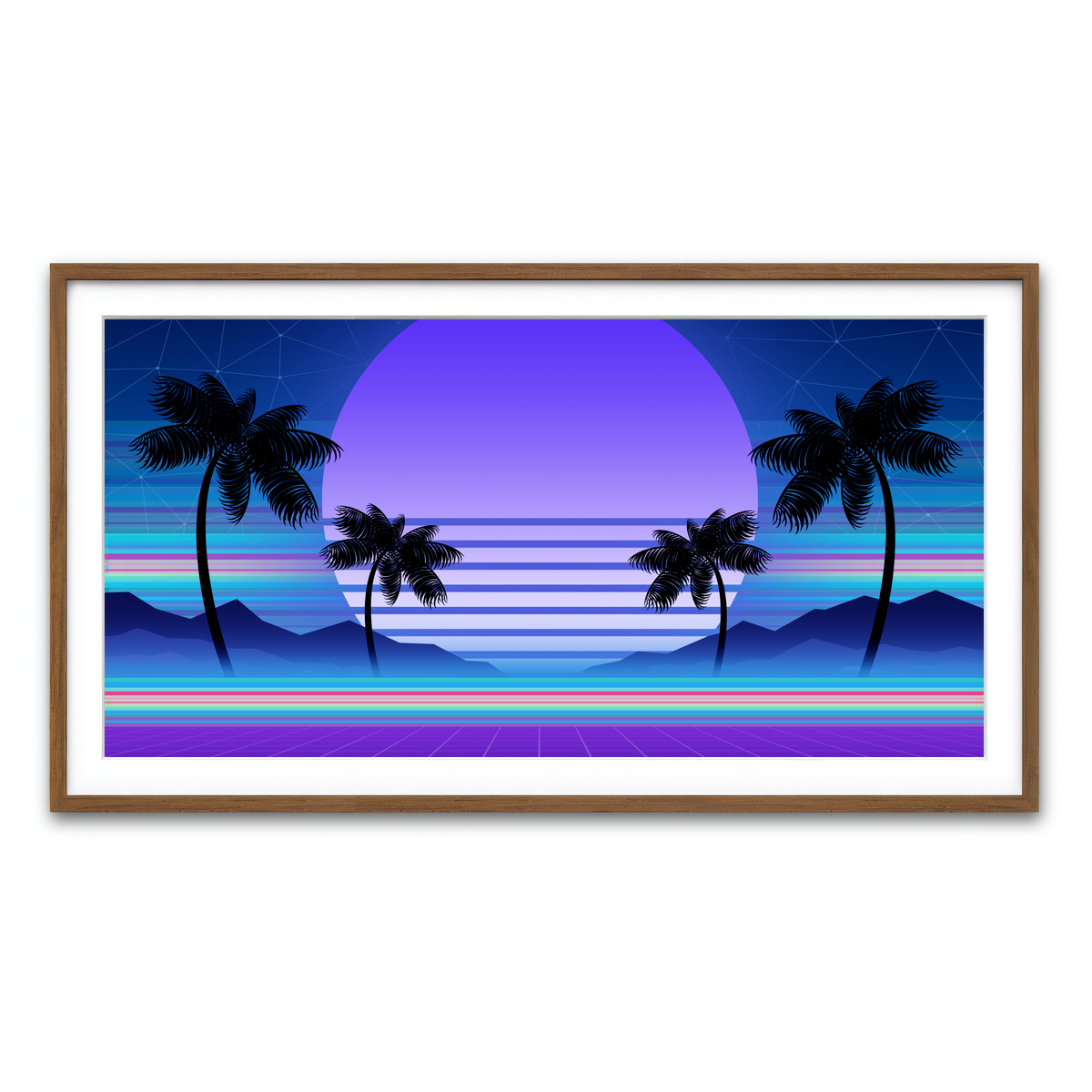 Framed Print 2x1 Walnut