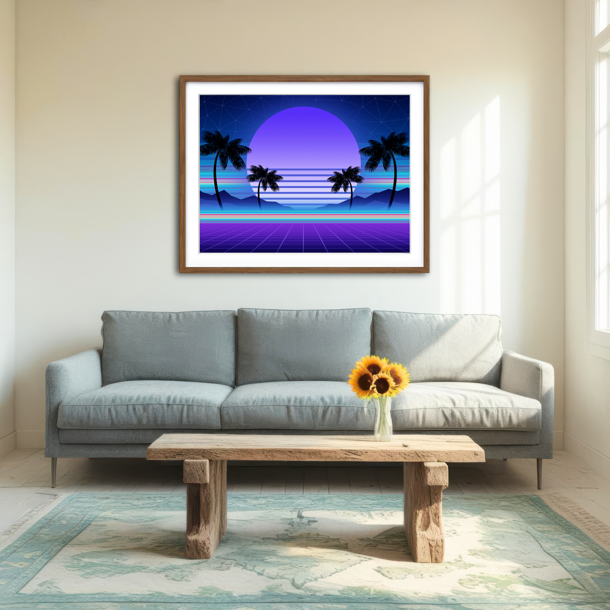 AUTO-MOCKUP ROOM | Synthwave and Retrowave Wall Art