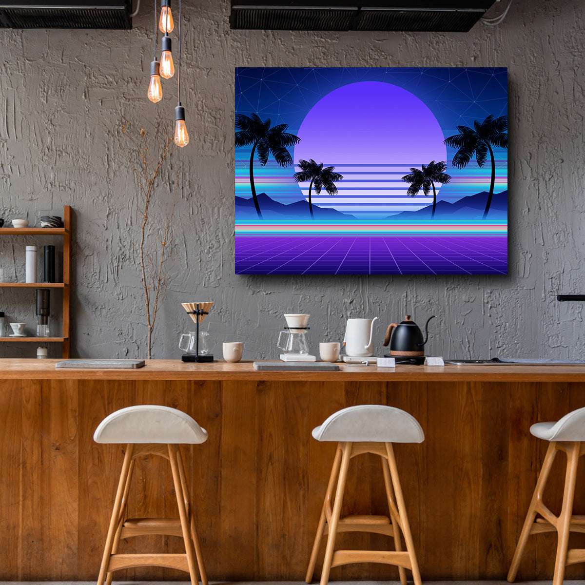 Synthwave and Retrowave Wall Art
