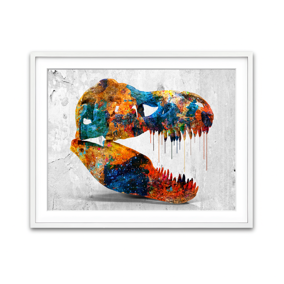 Framed Print 4x3 White