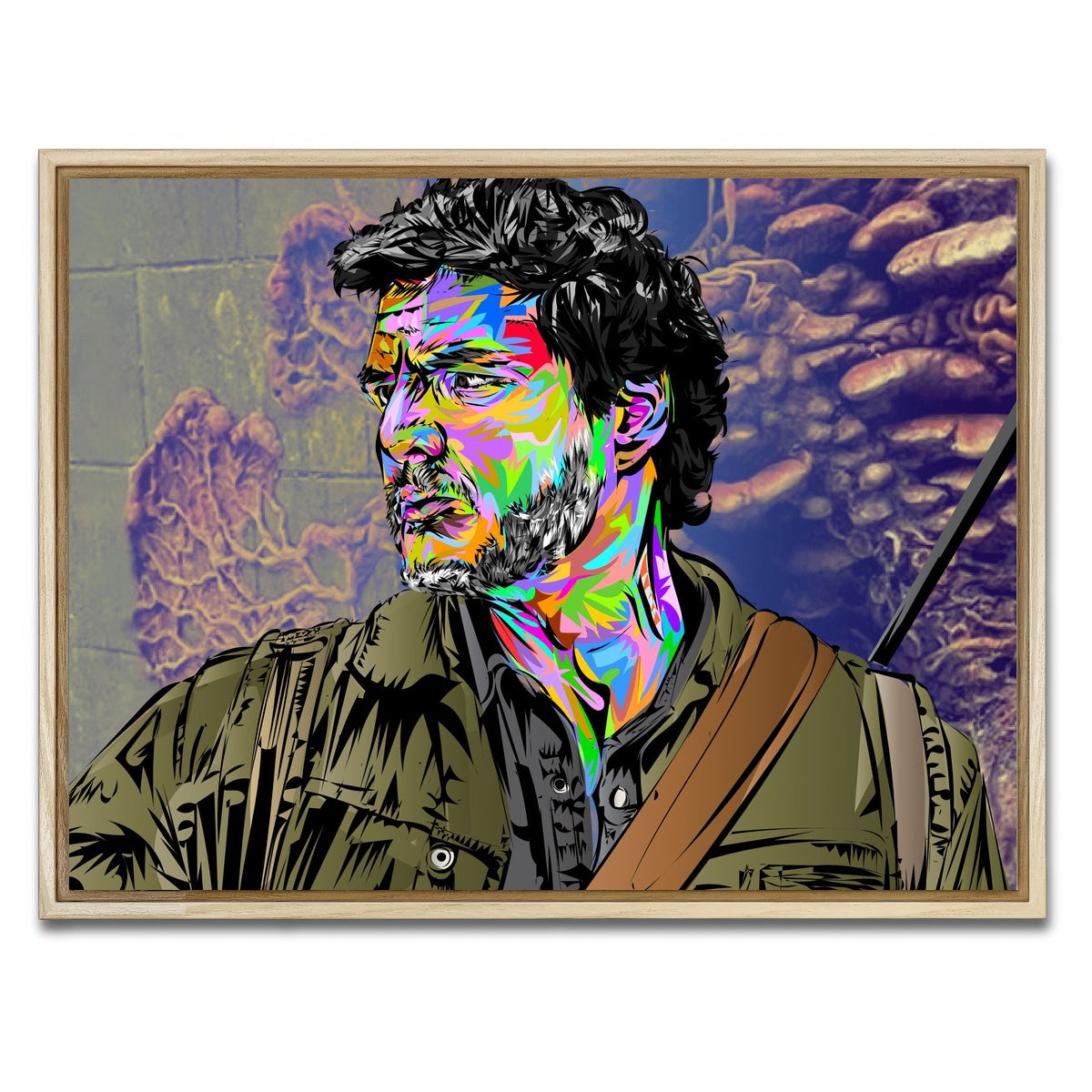 AUTO-MOCKUP WHITE | THE LAST OF US - Joel | 1 Piece | Natural Framed Canvas | group=4x3