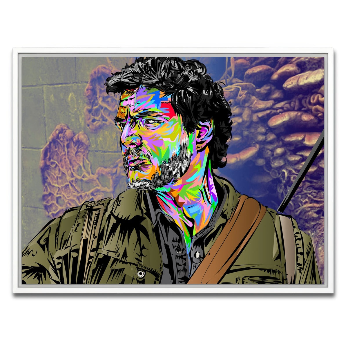 AUTO-MOCKUP WHITE | THE LAST OF US - Joel | 1 Piece | White Framed Canvas | group=4x3