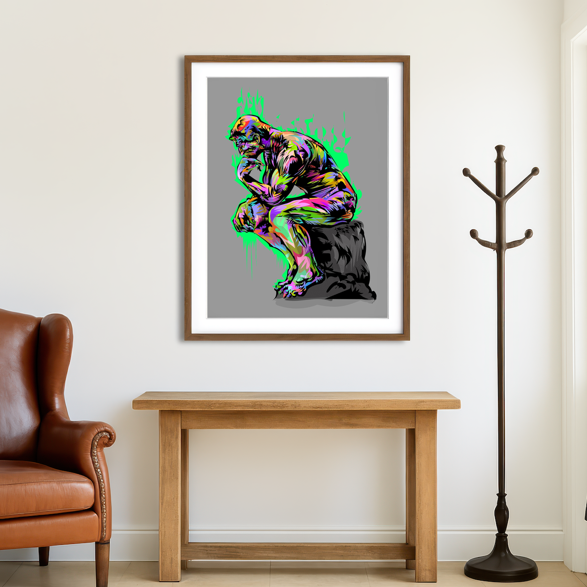 AUTO-MOCKUP ROOM | Thinker Wall Art