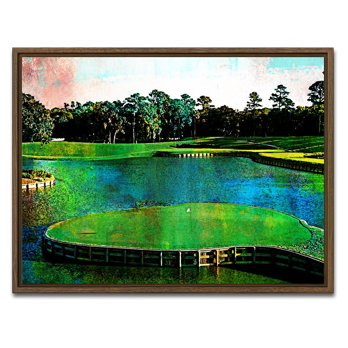 AUTO-MOCKUP WHITE | TPC Sawgrass | 1 Piece | Walnut Framed Canvas | group=4x3