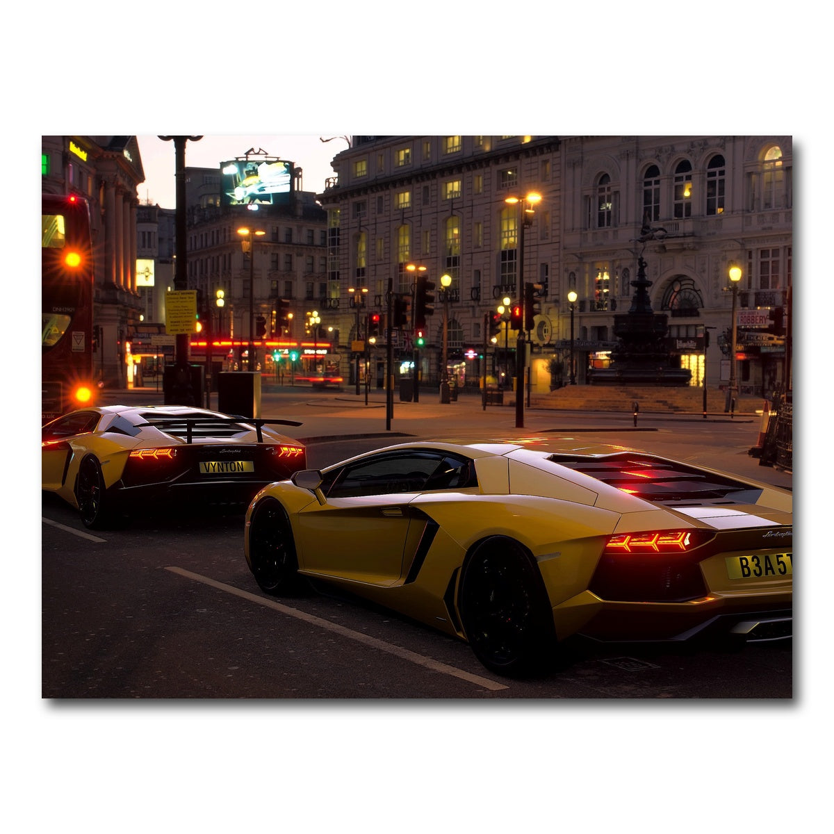 AUTO-MOCKUP WHITE | TRAFFIC JAM | 1 Piece | Gallery Wrap Canvas | group=4x3