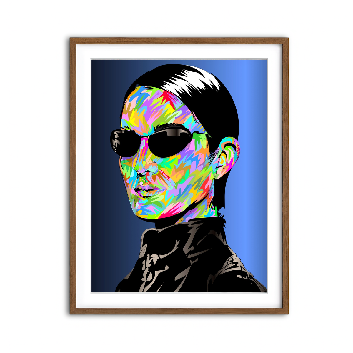 Framed Print 3x4 Walnut