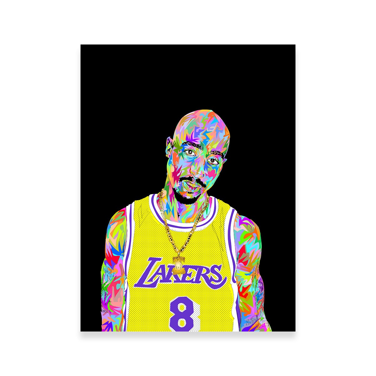 Tupac Kobe Wall Art