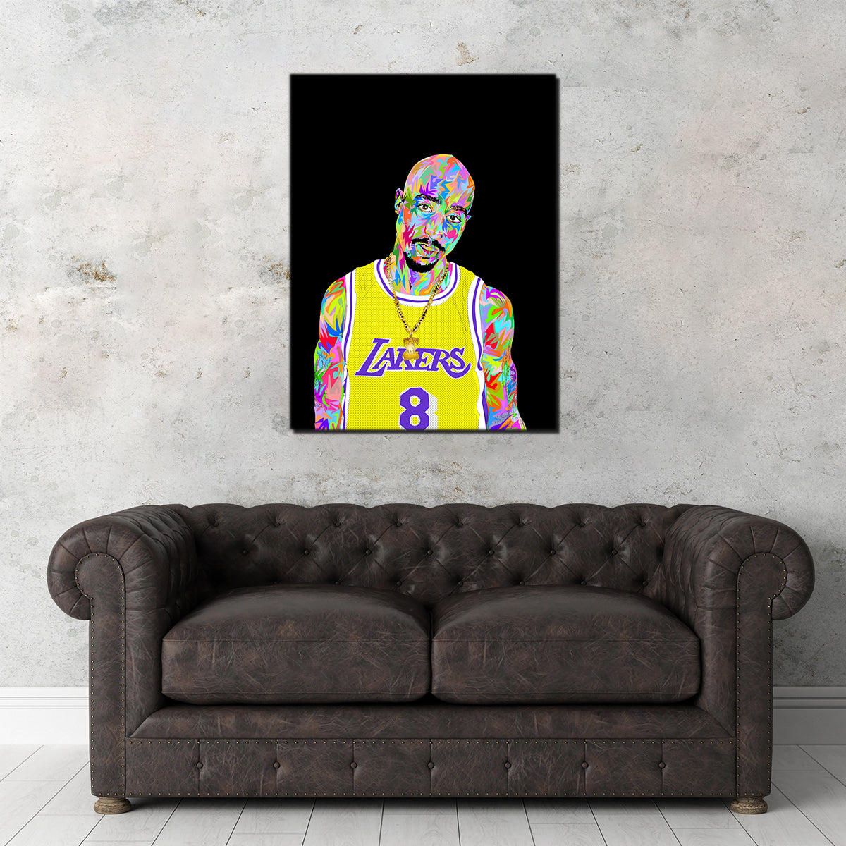 Tupac Kobe Wall Art