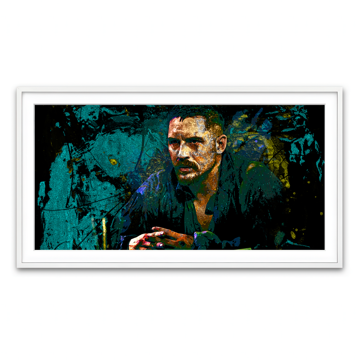 Framed Print 2x1 White