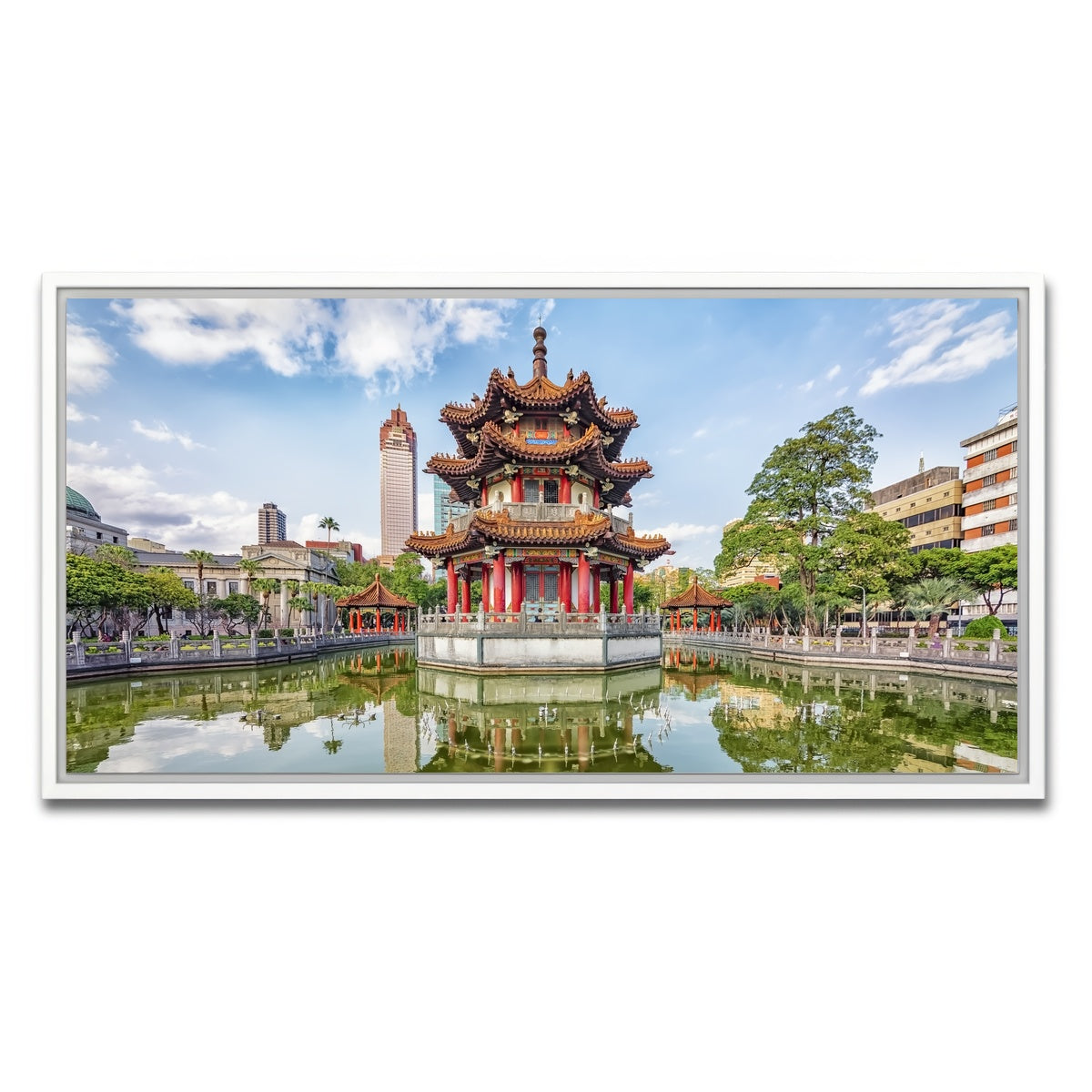 AUTO-MOCKUP WHITE | Taipei City | 1 Piece | White Framed Canvas | group=2x1