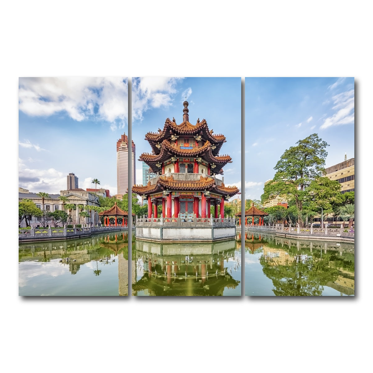 AUTO-MOCKUP WHITE | Taipei City | 3 Piece | Gallery Wrap Canvas | group=12x24