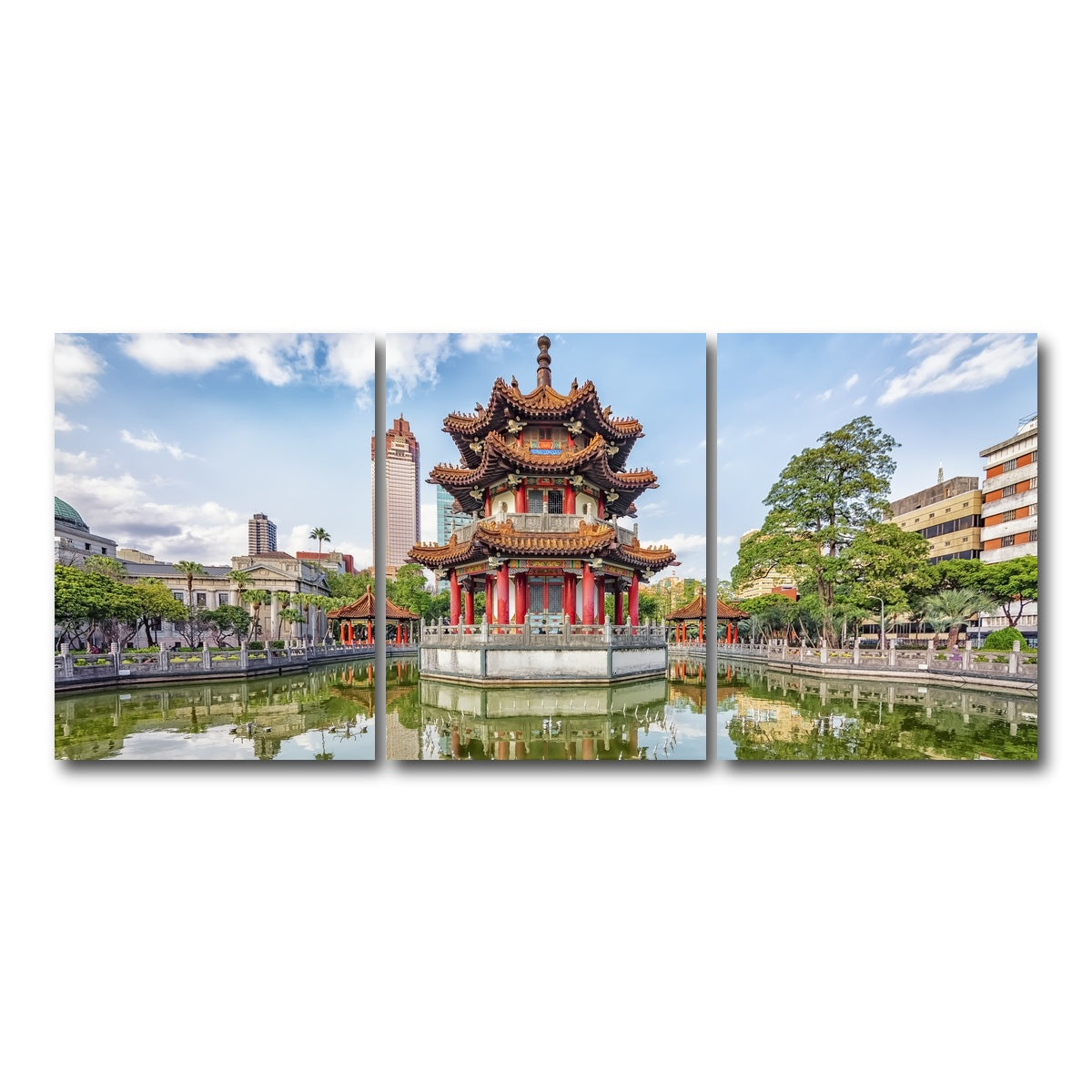 AUTO-MOCKUP WHITE | Taipei City | 3 Piece | Gallery Wrap Canvas | group=18x24