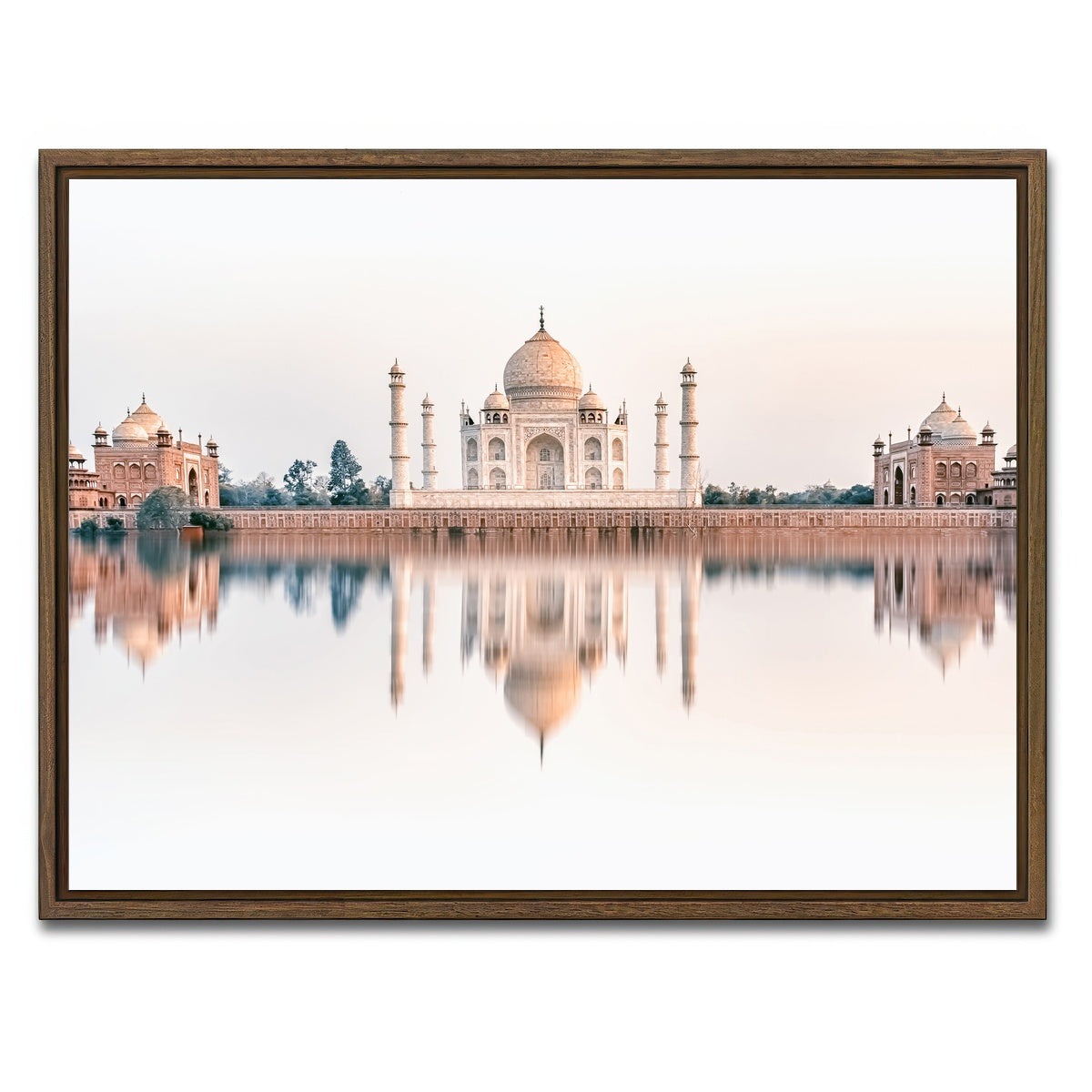 AUTO-MOCKUP WHITE | Taj Dream | 1 Piece | Walnut Framed Canvas | group=4x3