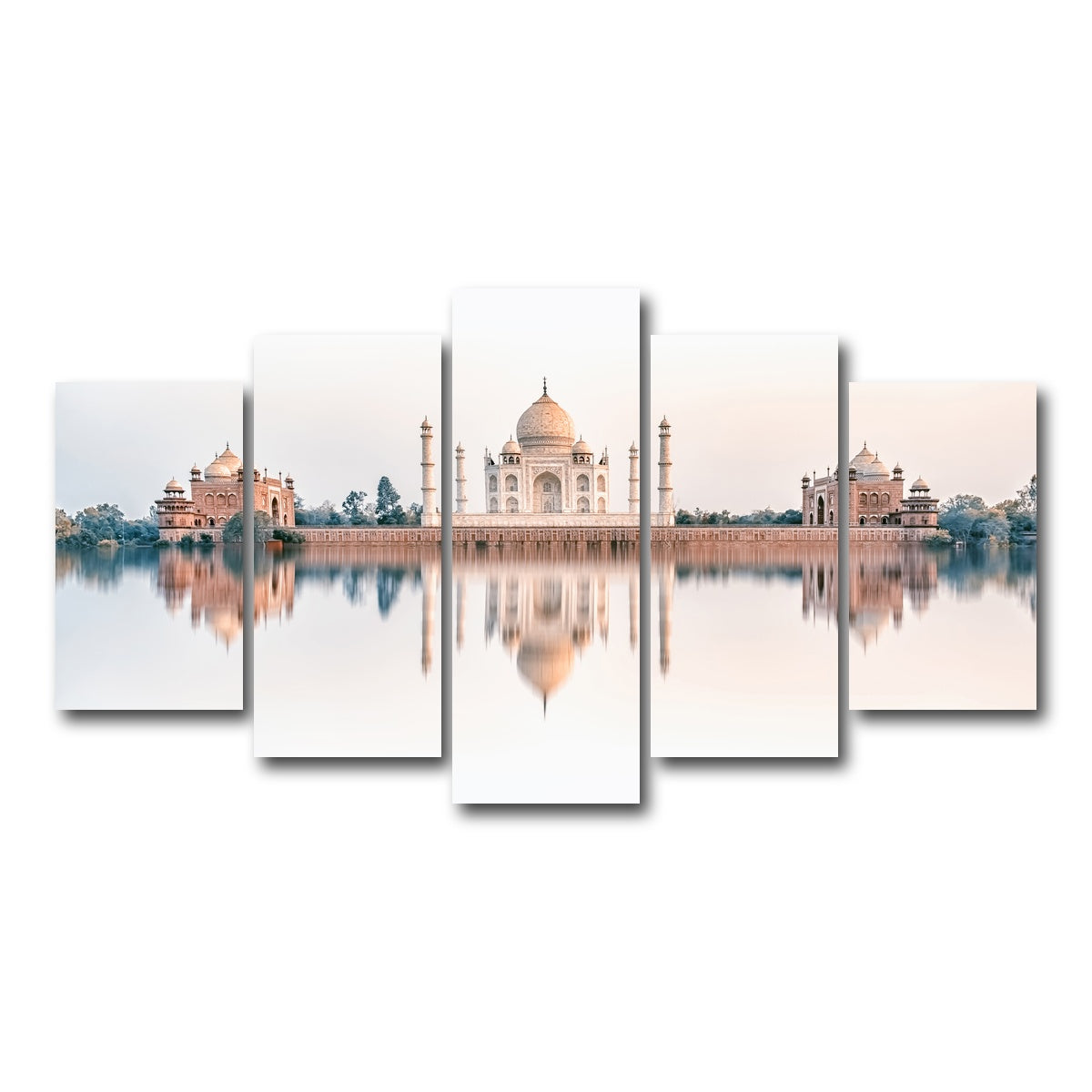 AUTO-MOCKUP WHITE | Taj Dream | 5 Piece | Gallery Wrap Canvas | group=5_normal