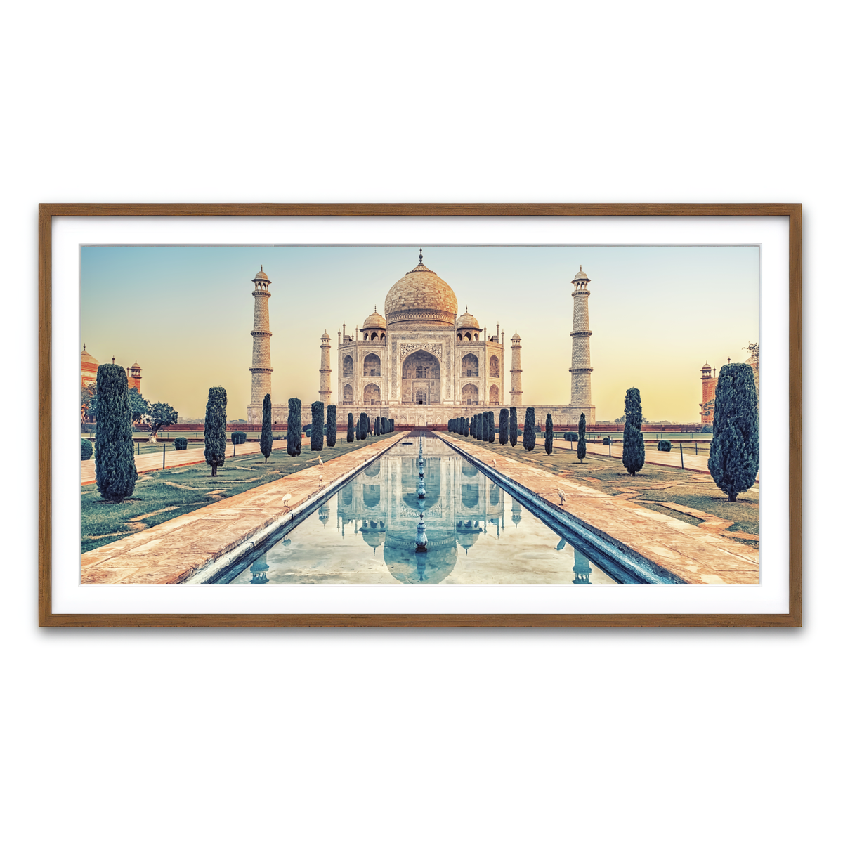 Framed Print 2x1 Walnut