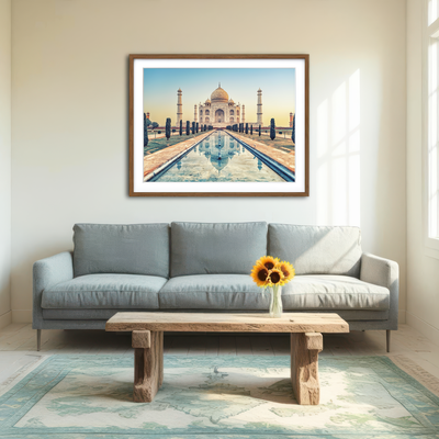 AUTO-MOCKUP ROOM | Taj Mahal Mausoleum Wall Art