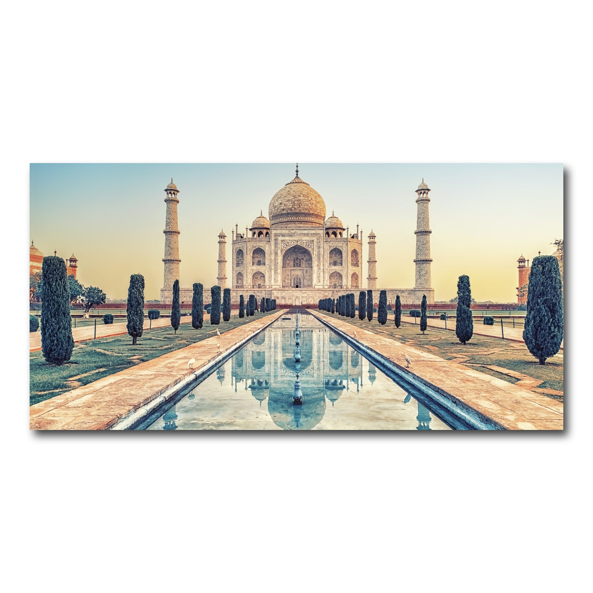 AUTO-MOCKUP WHITE | Taj Mahal Mausoleum | 1 Piece | Gallery Wrap Canvas | group=2x1