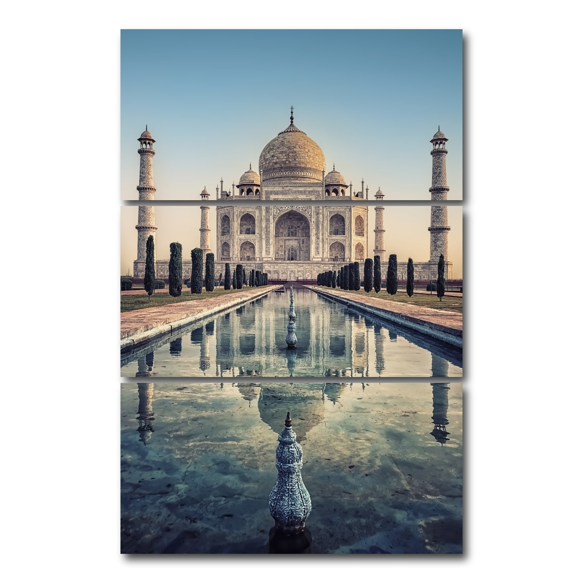 AUTO-MOCKUP WHITE | Taj Mahal | 3 Piece | Gallery Wrap Canvas | group=12x24_stacked