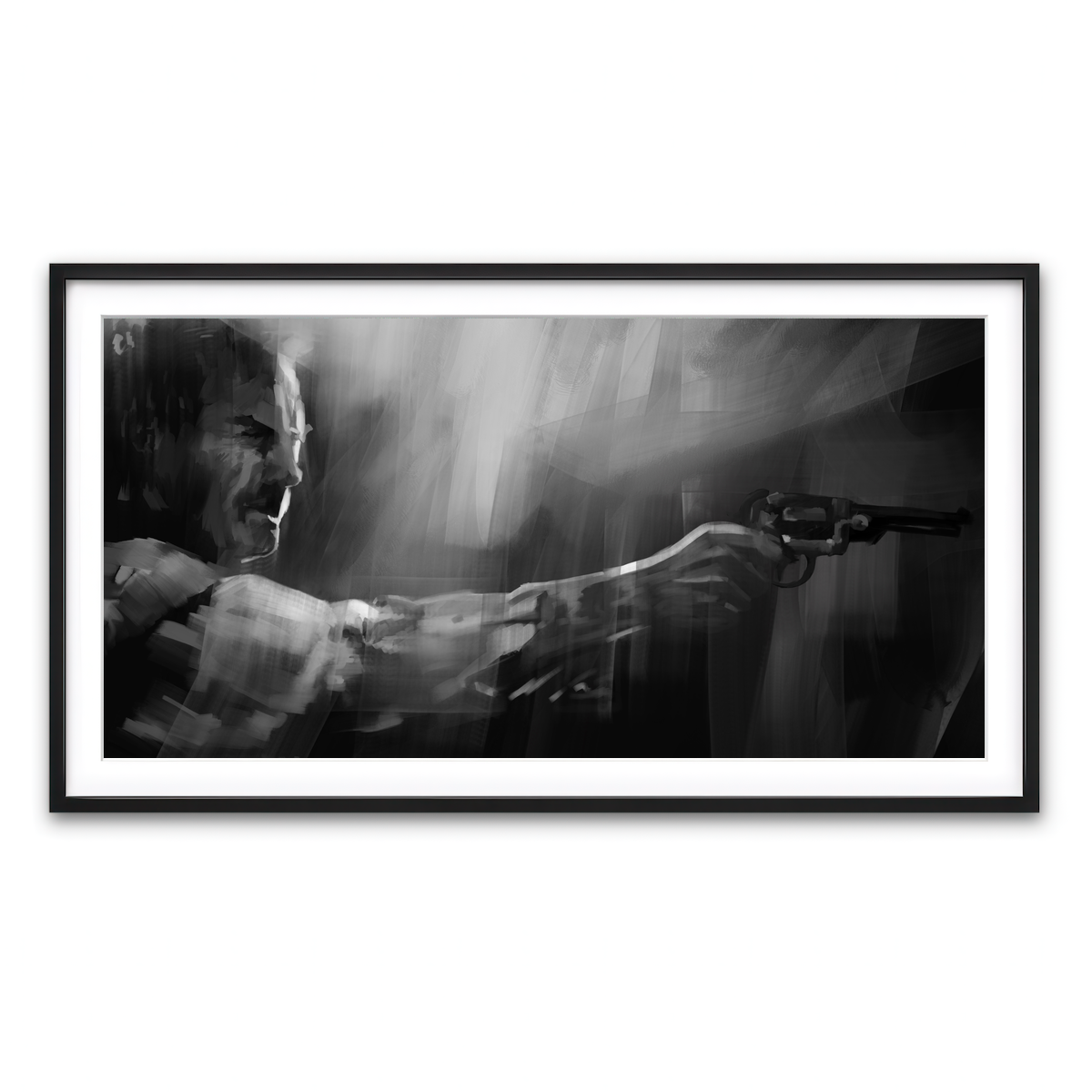 Framed Print 2x1 Black