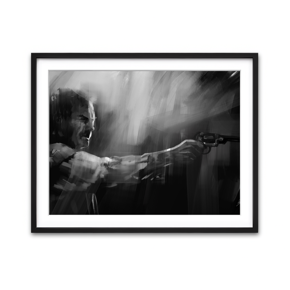 Framed Print 4x3 Black