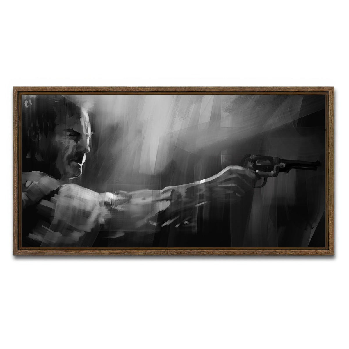 AUTO-MOCKUP WHITE | Take Aim | 1 Piece | Walnut Framed Canvas | group=2x1