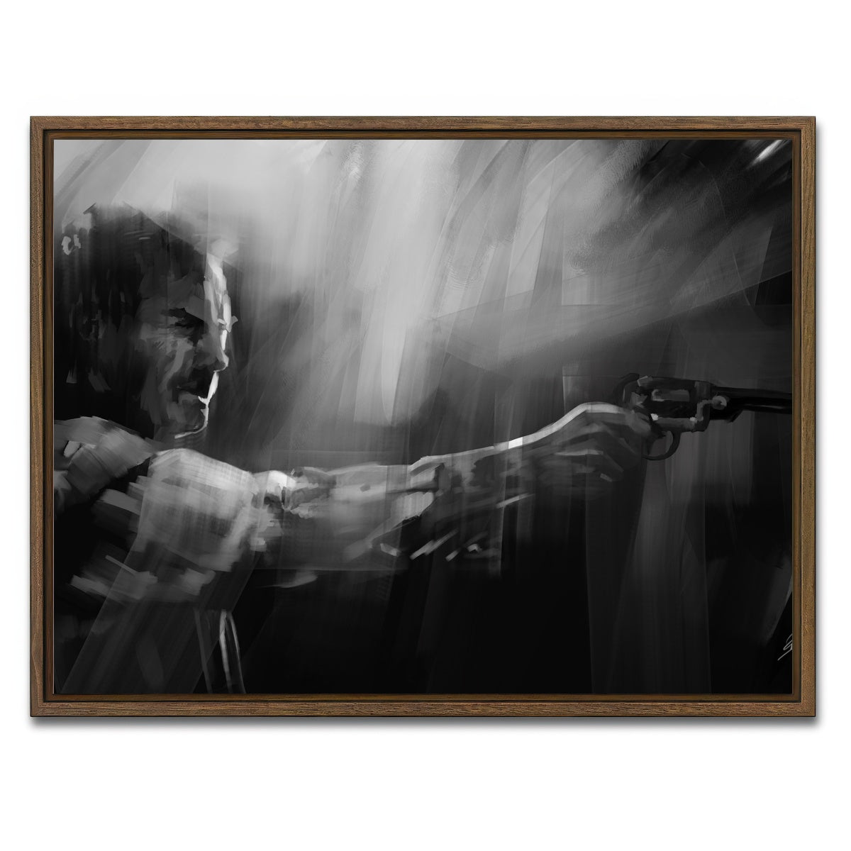 AUTO-MOCKUP WHITE | Take Aim | 1 Piece | Walnut Framed Canvas | group=4x3