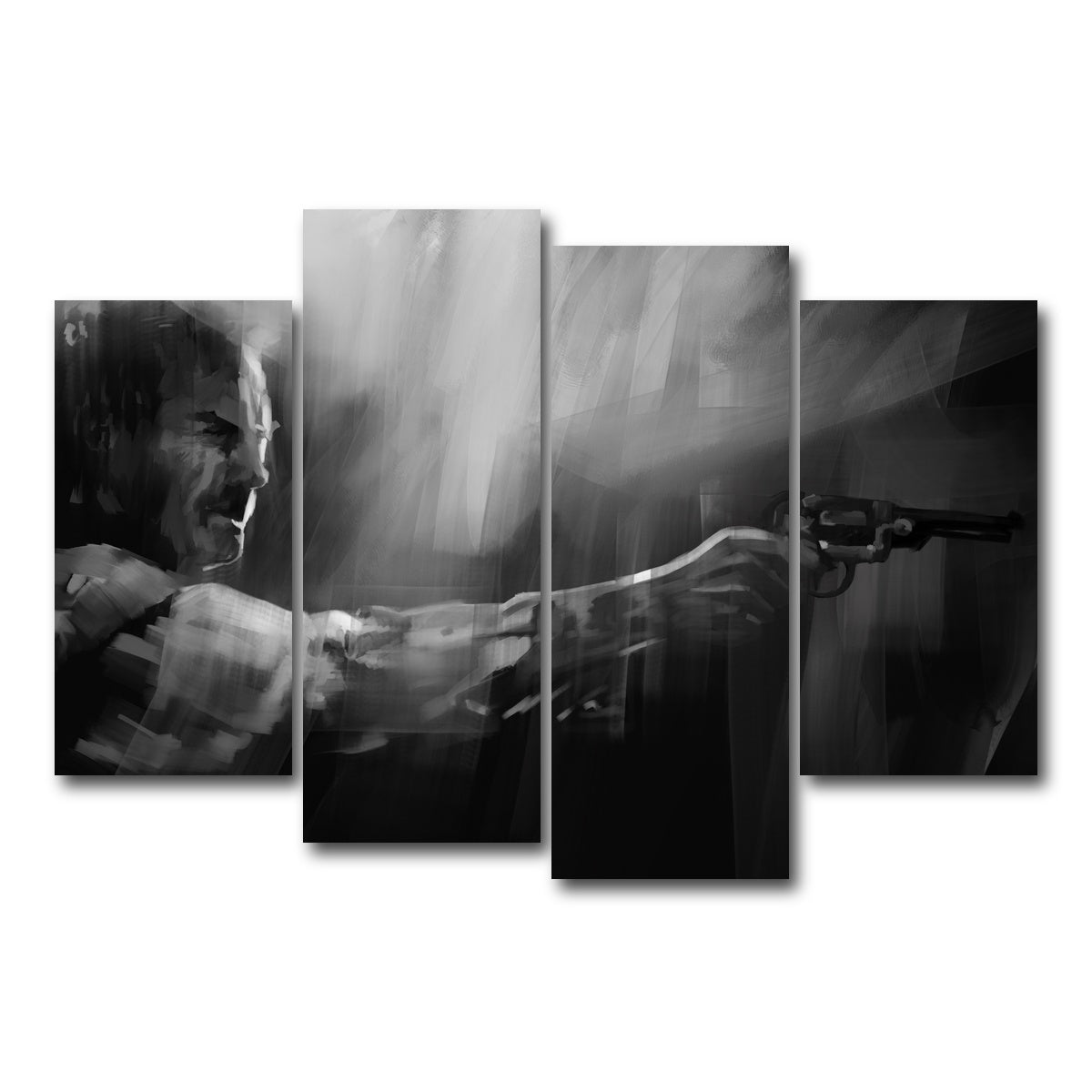 AUTO-MOCKUP WHITE | Take Aim | 4 Piece | Gallery Wrap Canvas | group=4_short
