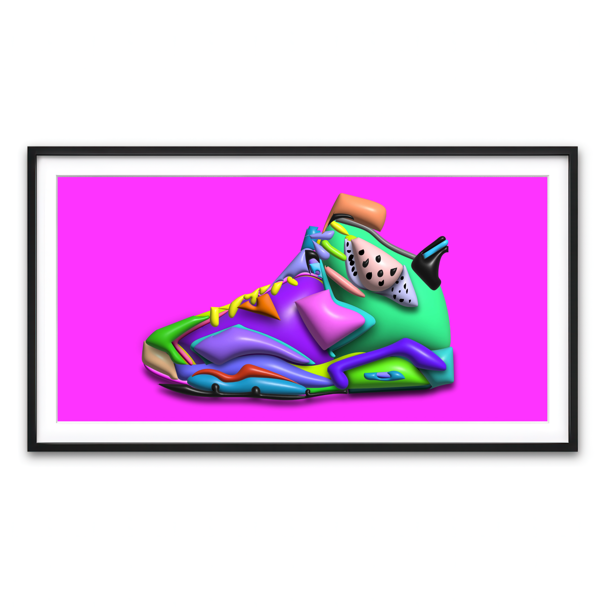 Framed Print 2x1 Black