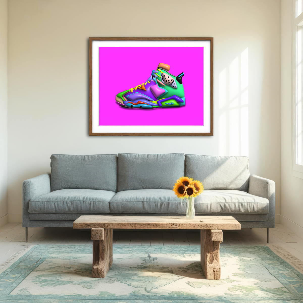 AUTO-MOCKUP ROOM | Takun Jordan Wall Art