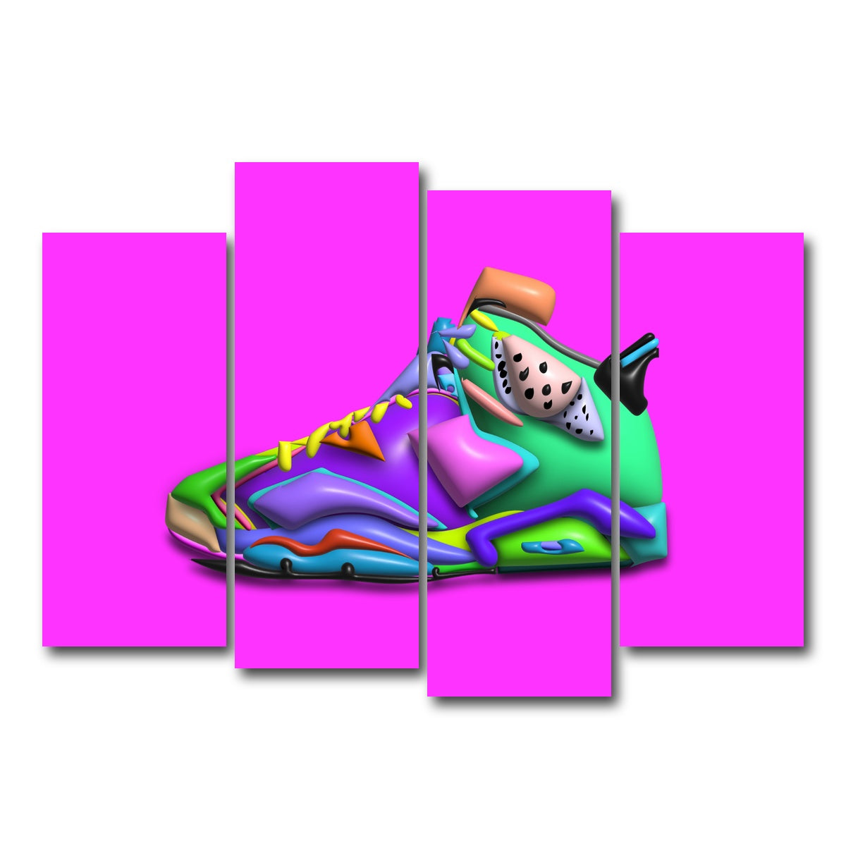 AUTO-MOCKUP WHITE | Takun Jordan | 4 Piece | Gallery Wrap Canvas | group=4_normal