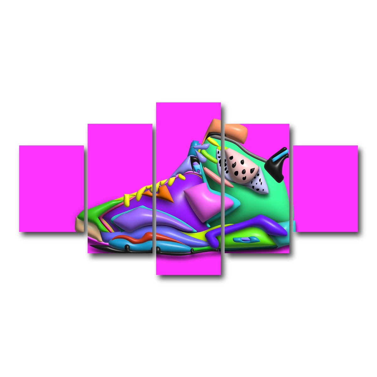 AUTO-MOCKUP WHITE | Takun Jordan | 5 Piece | Gallery Wrap Canvas | group=5_short