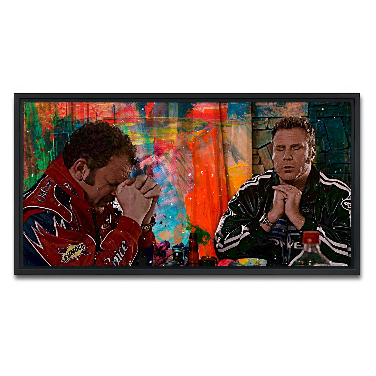 AUTO-MOCKUP WHITE | Talladega Nights - Dinner Time | 1 Piece | Black Framed Canvas | group=2x1
