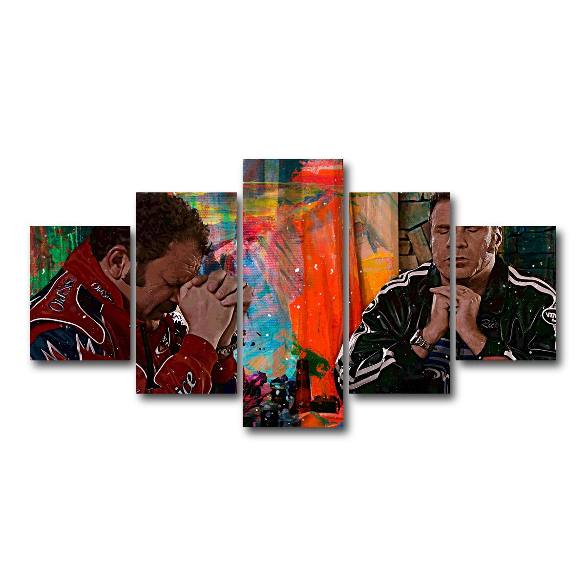 AUTO-MOCKUP WHITE | Talladega Nights - Dinner Time | 5 Piece | Gallery Wrap Canvas | group=5_short