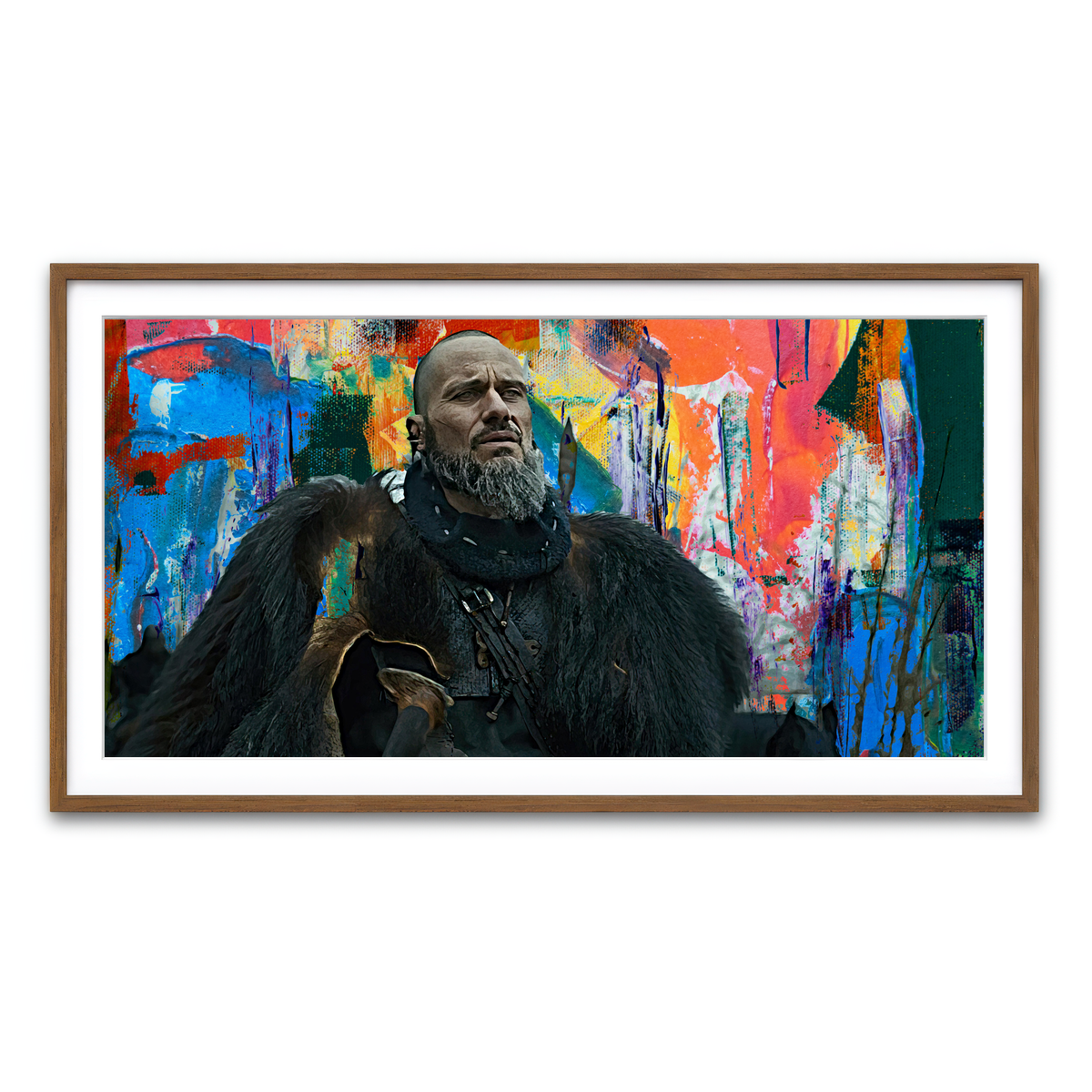 Framed Print 2x1 Walnut