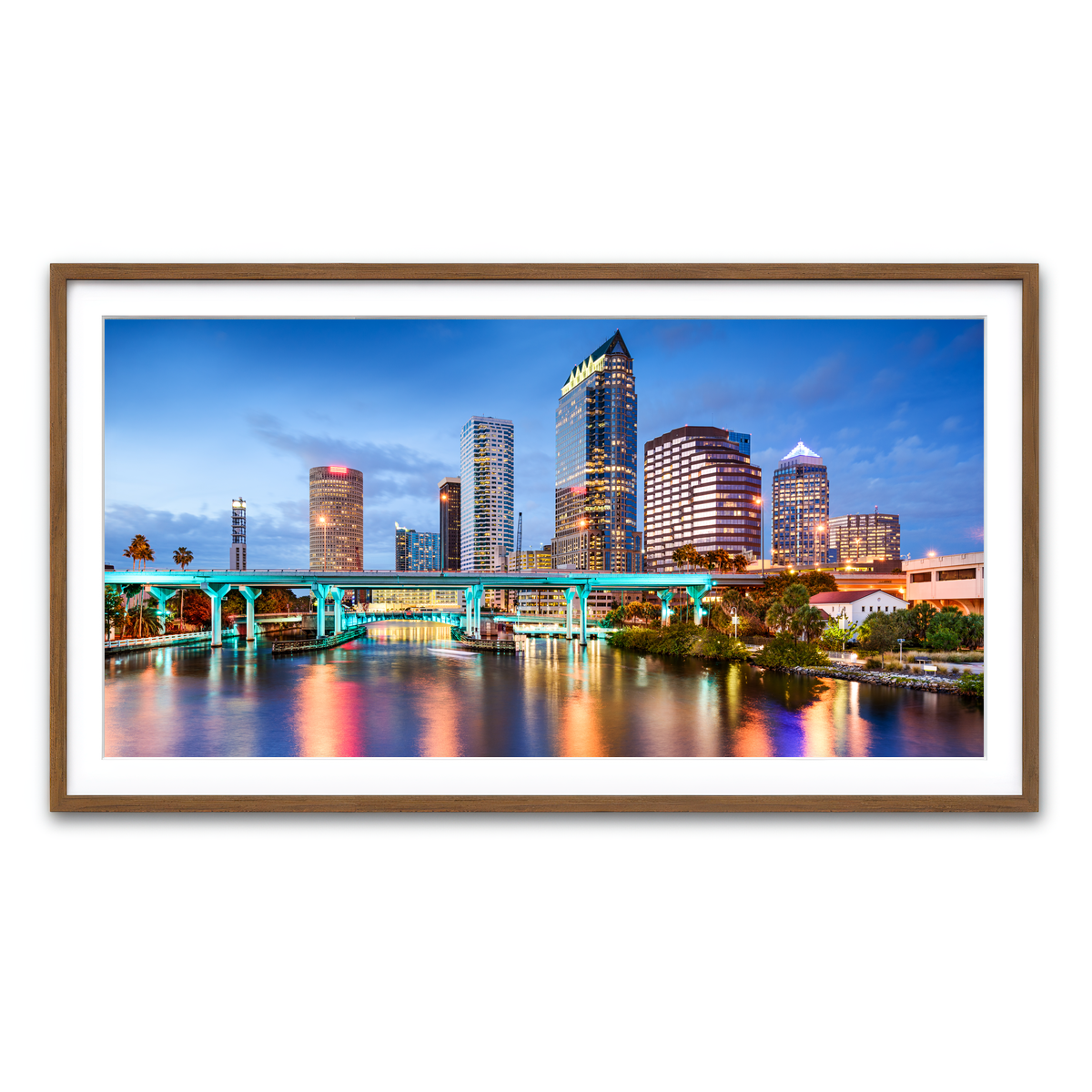 Framed Print 2x1 Walnut